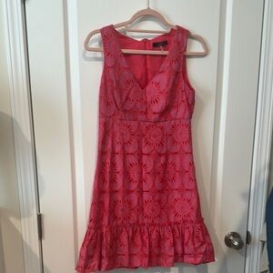 Trina Turk Red Floral Mini Dress